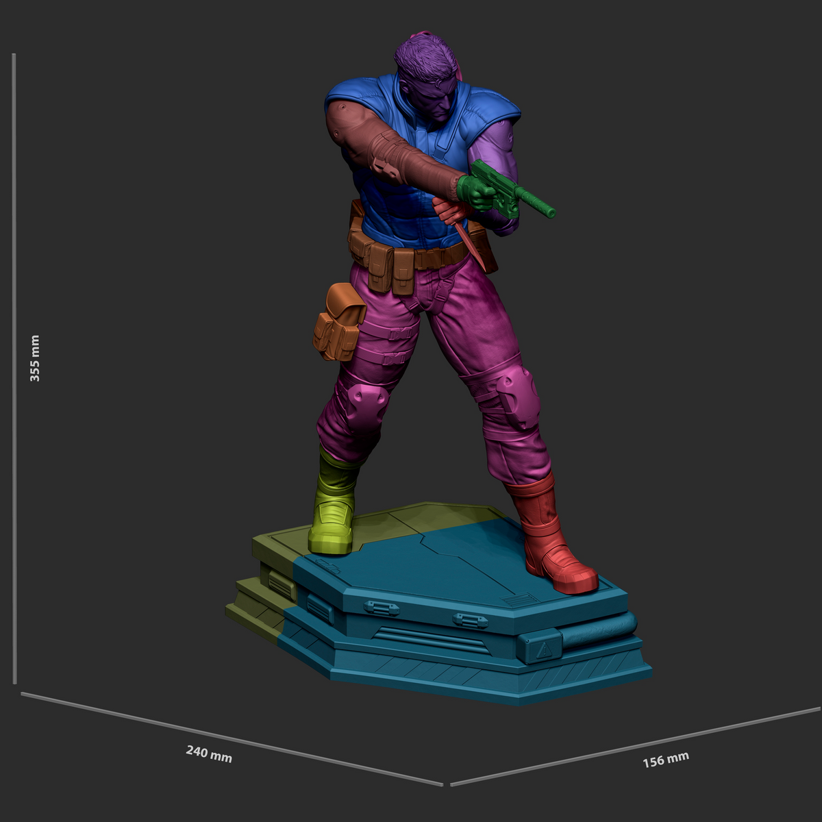 Solid Snake Style Metal Gear Unpainted Resin Garage Model Kit (1/6-1/12)