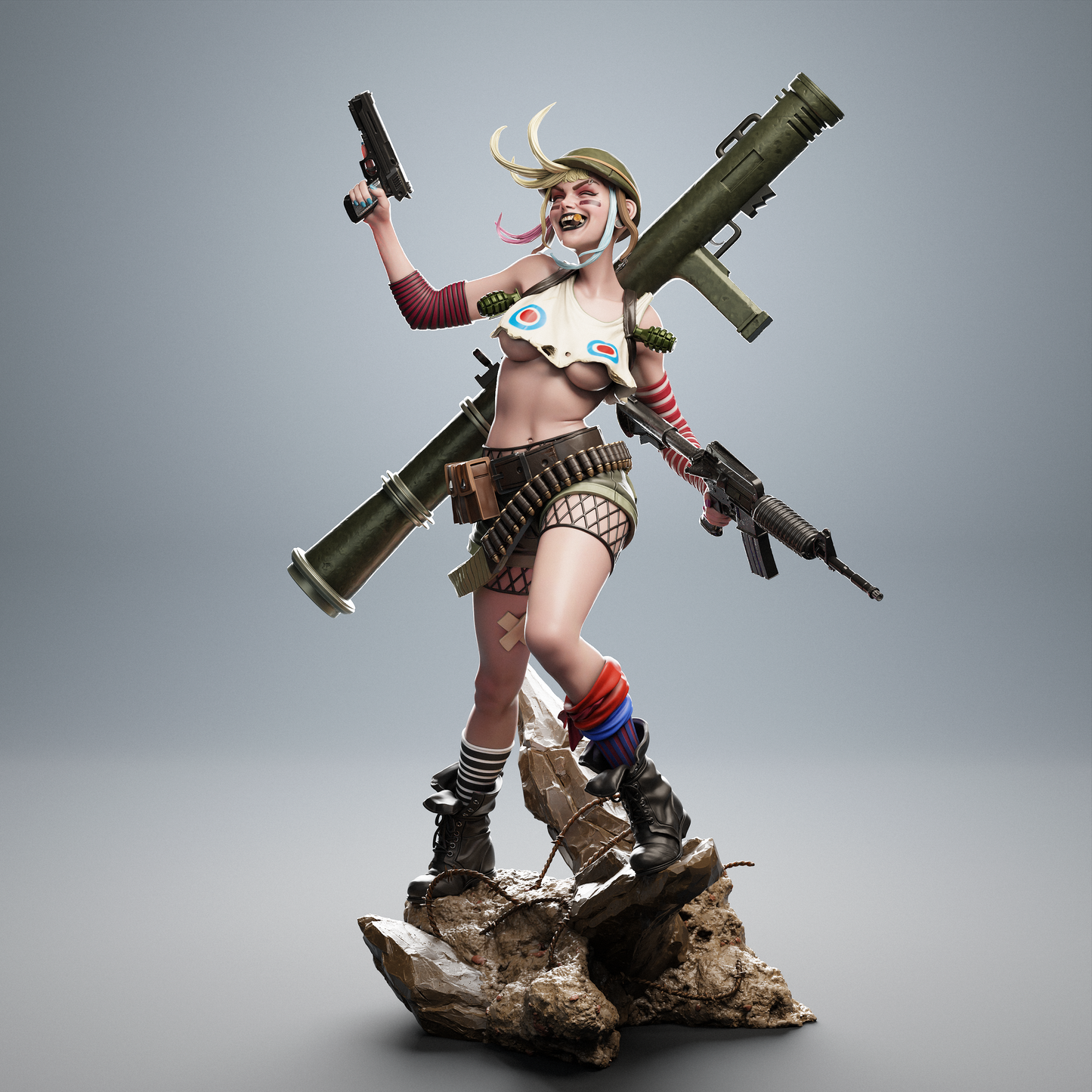 Tank Girl resin kit – Unpainted 3D Printed Model kit