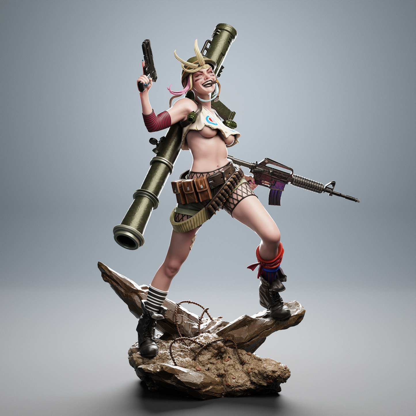 Tank Girl resin kit – Unpainted 3D Printed Model kit