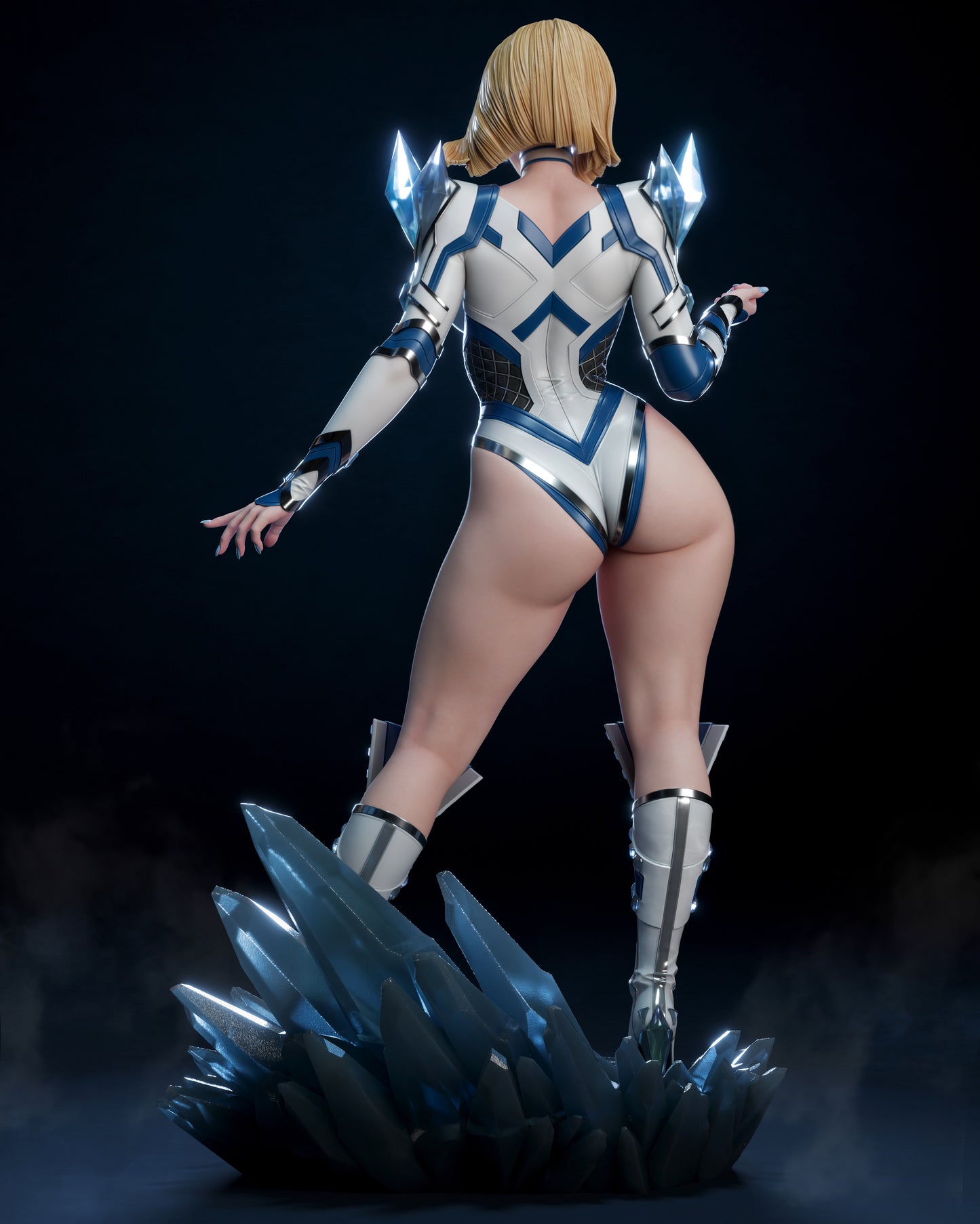Emma Frost style Ice Queen resin kit – Unpainted 3D Printed Model kit
