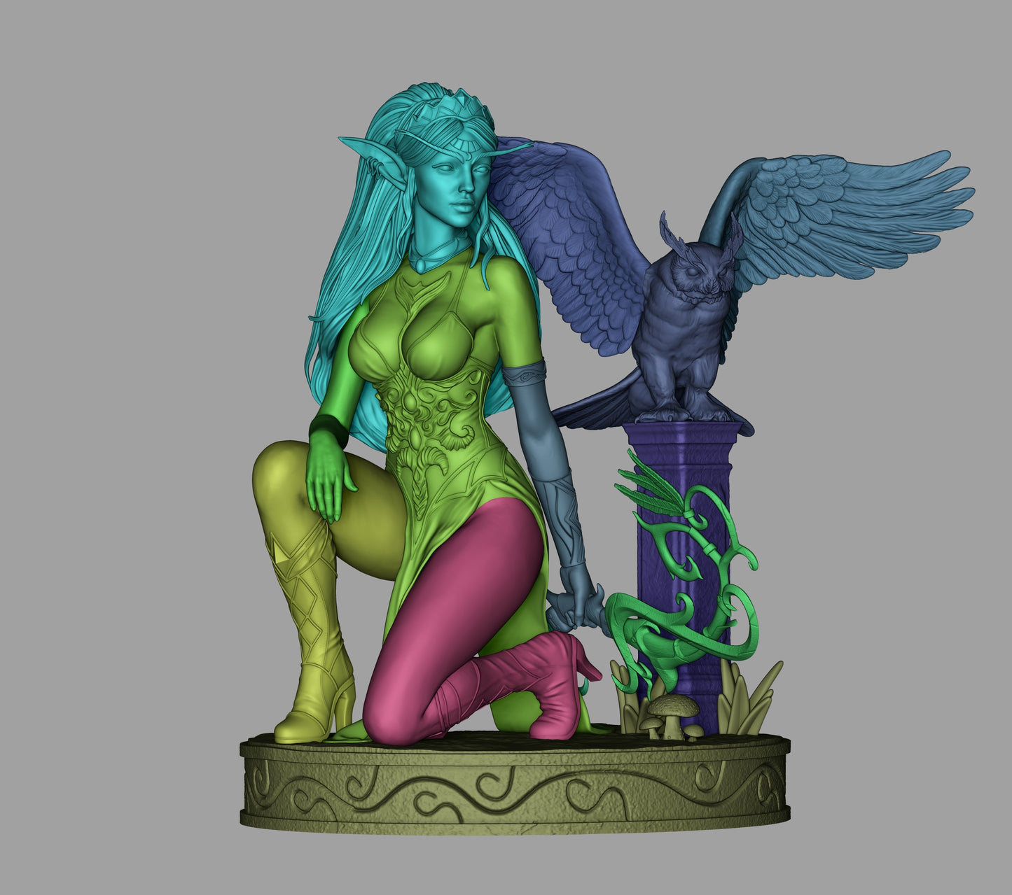 Tyrande resin kit – Unpainted 3D Printed Model kit