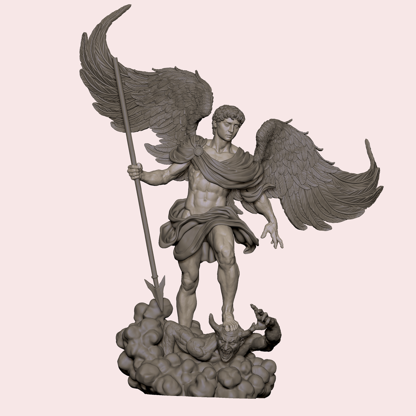 Archangel Michael resin kit – Unpainted 3D Printed Model kit