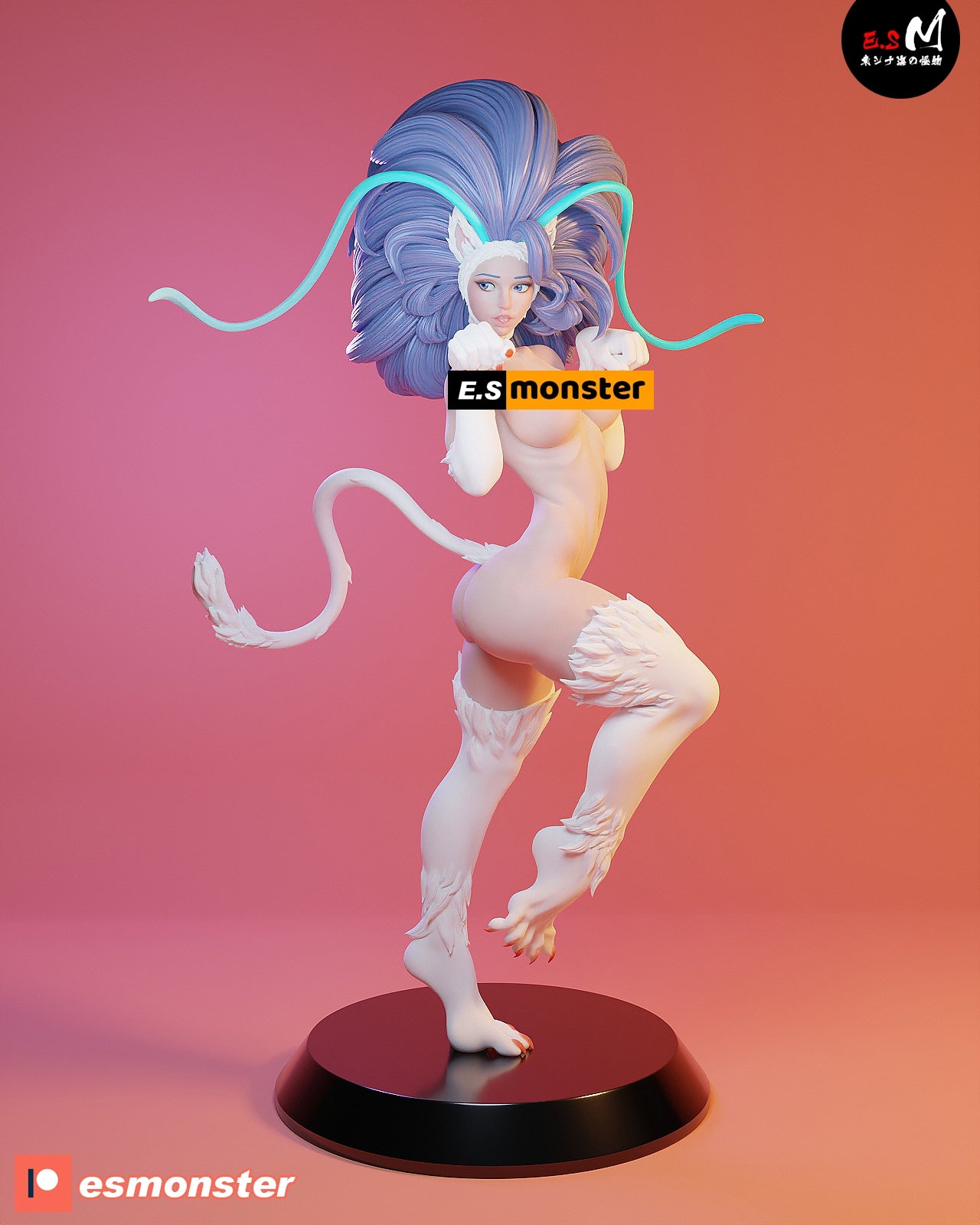 Felicia Playful Style Darkstalkers Unpainted Resin Garage Model Kit (1/6-1/12)