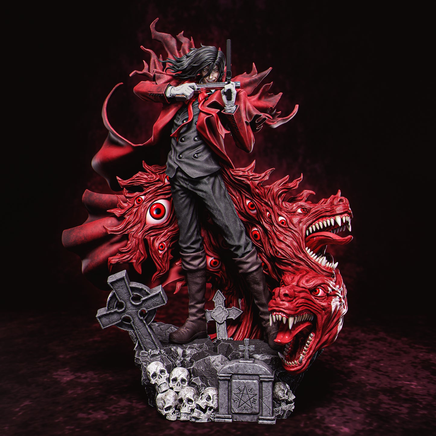 Alucard style Crimson Reaper resin kit – Unpainted 3D Printed Model kit
