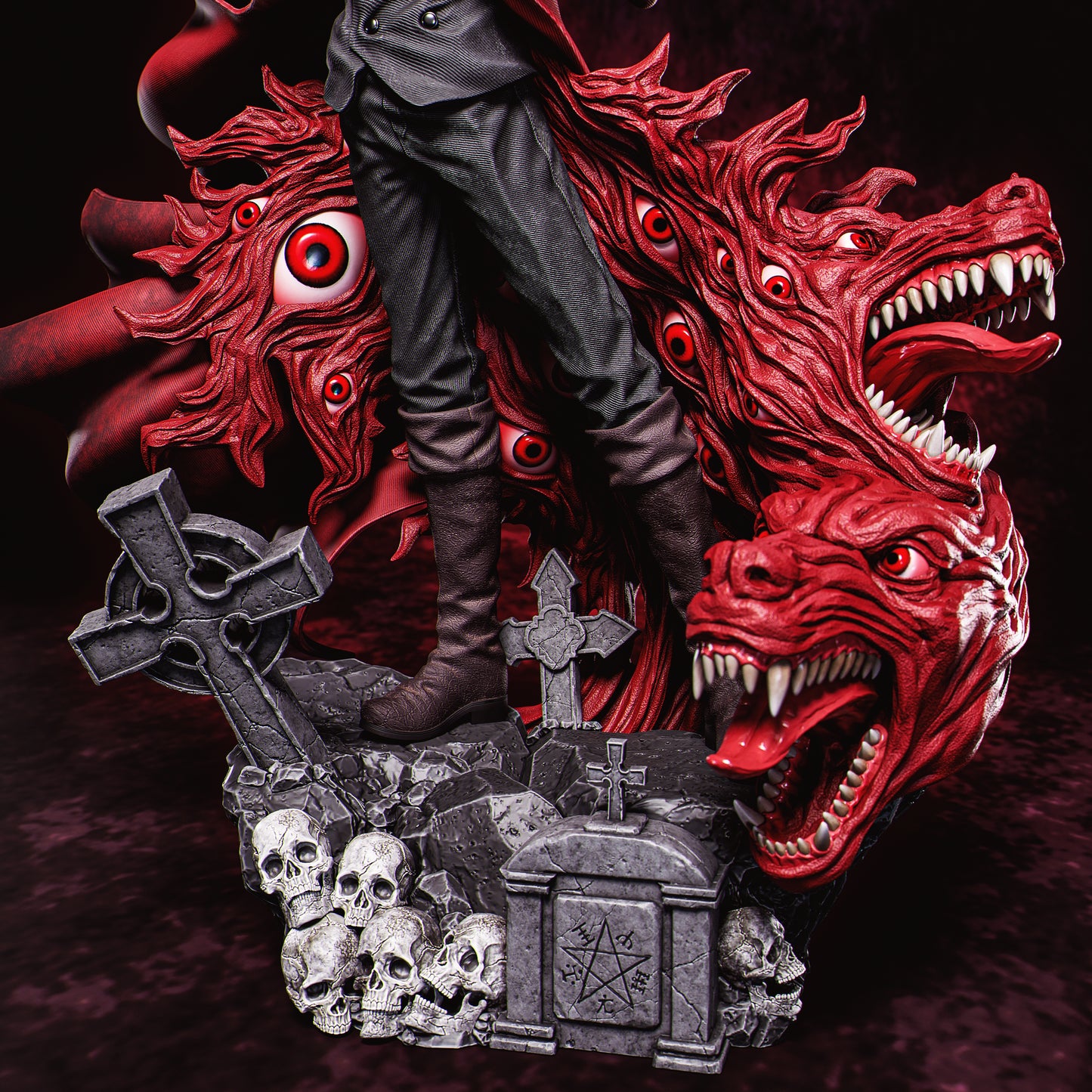 Alucard style Crimson Reaper resin kit – Unpainted 3D Printed Model kit