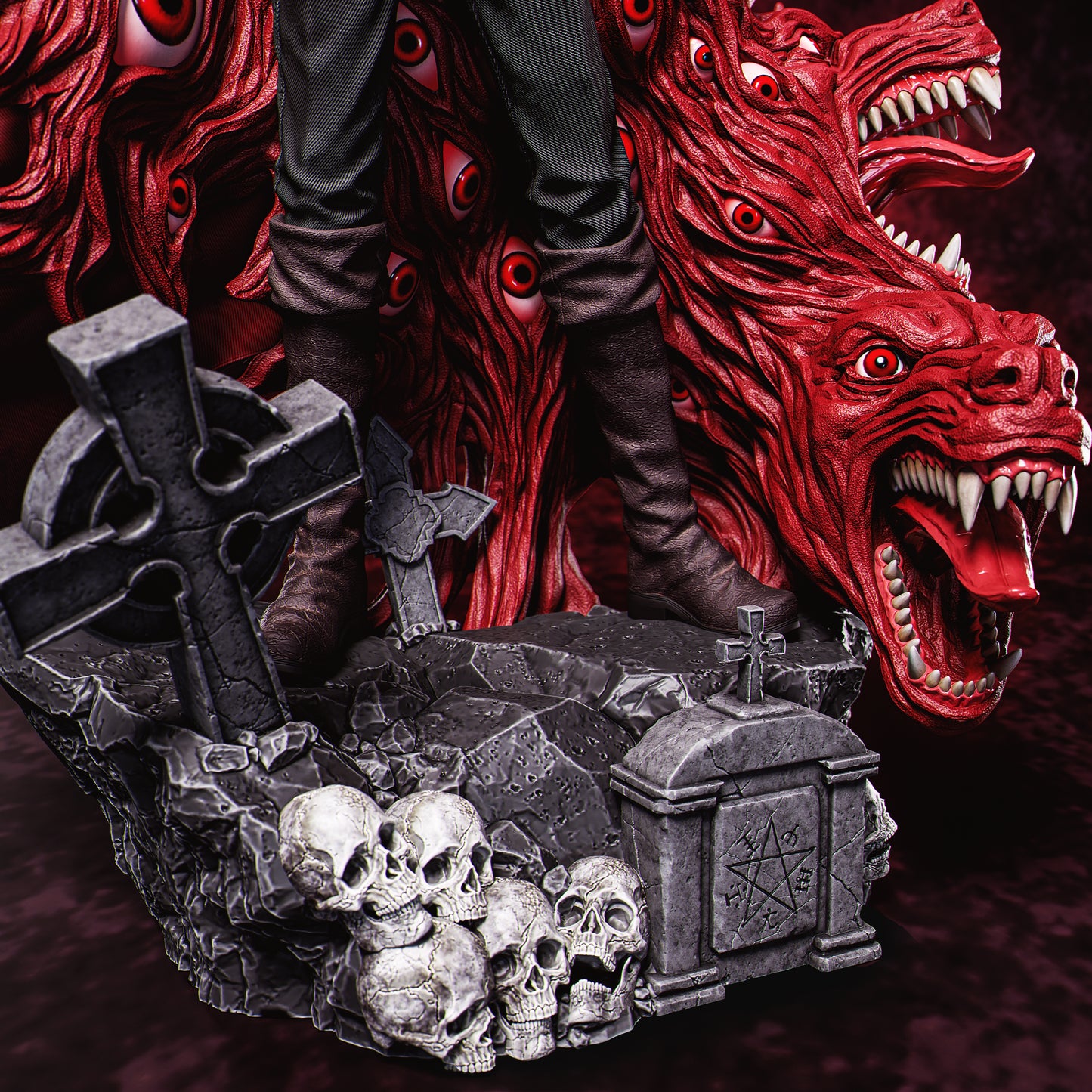 Alucard style Crimson Reaper resin kit – Unpainted 3D Printed Model kit