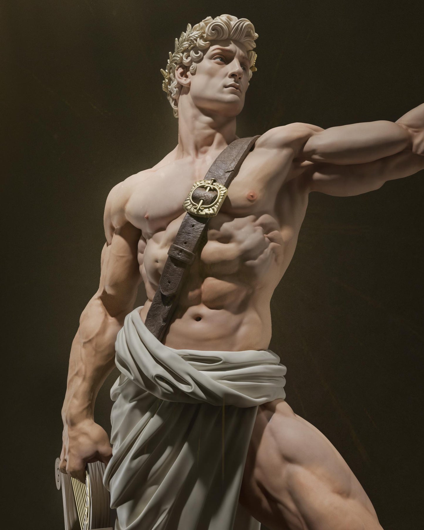 Apollo Greek God resin kit – Unpainted 3D Printed Model kit