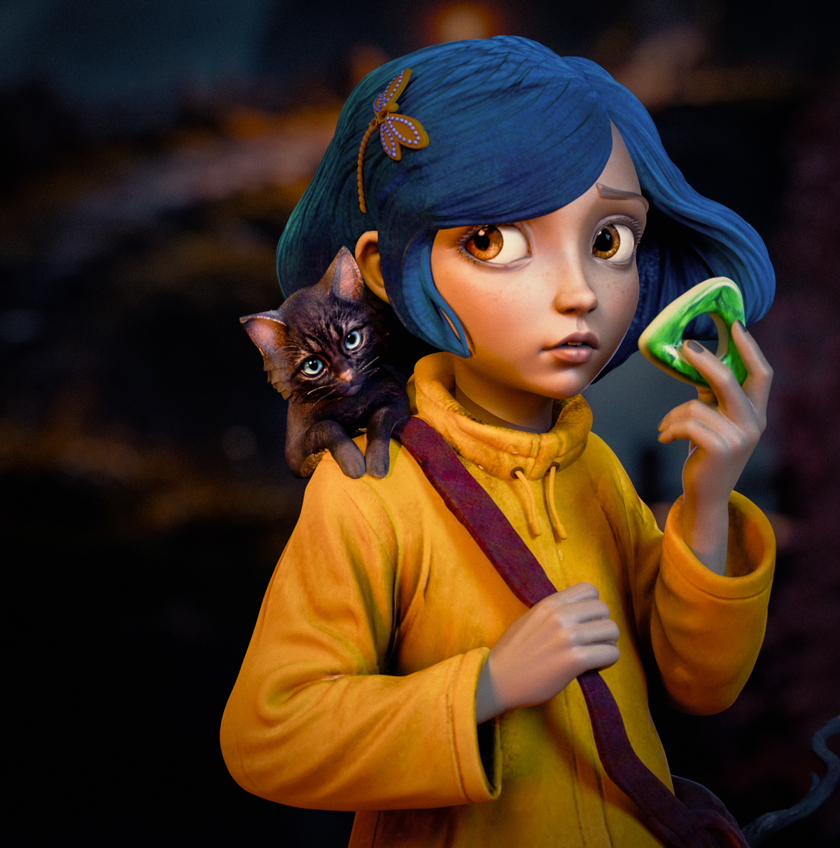 Coraline Style Dark Fantasy Unpainted Resin Garage Model Kit (1/6-1/12)