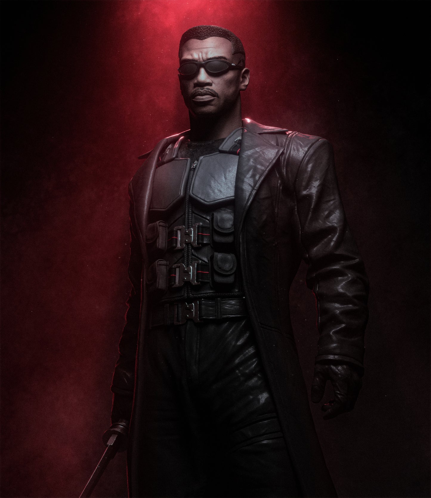Blade style Vampire-Hunting Hero resin kit – Unpainted 3D Printed Model kit