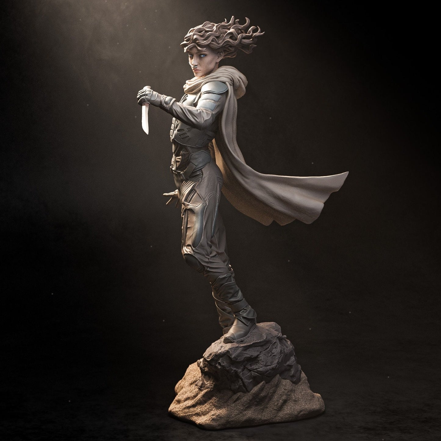 Chani style Desert Oracle Girl resin kit – Unpainted 3D Printed Model kit