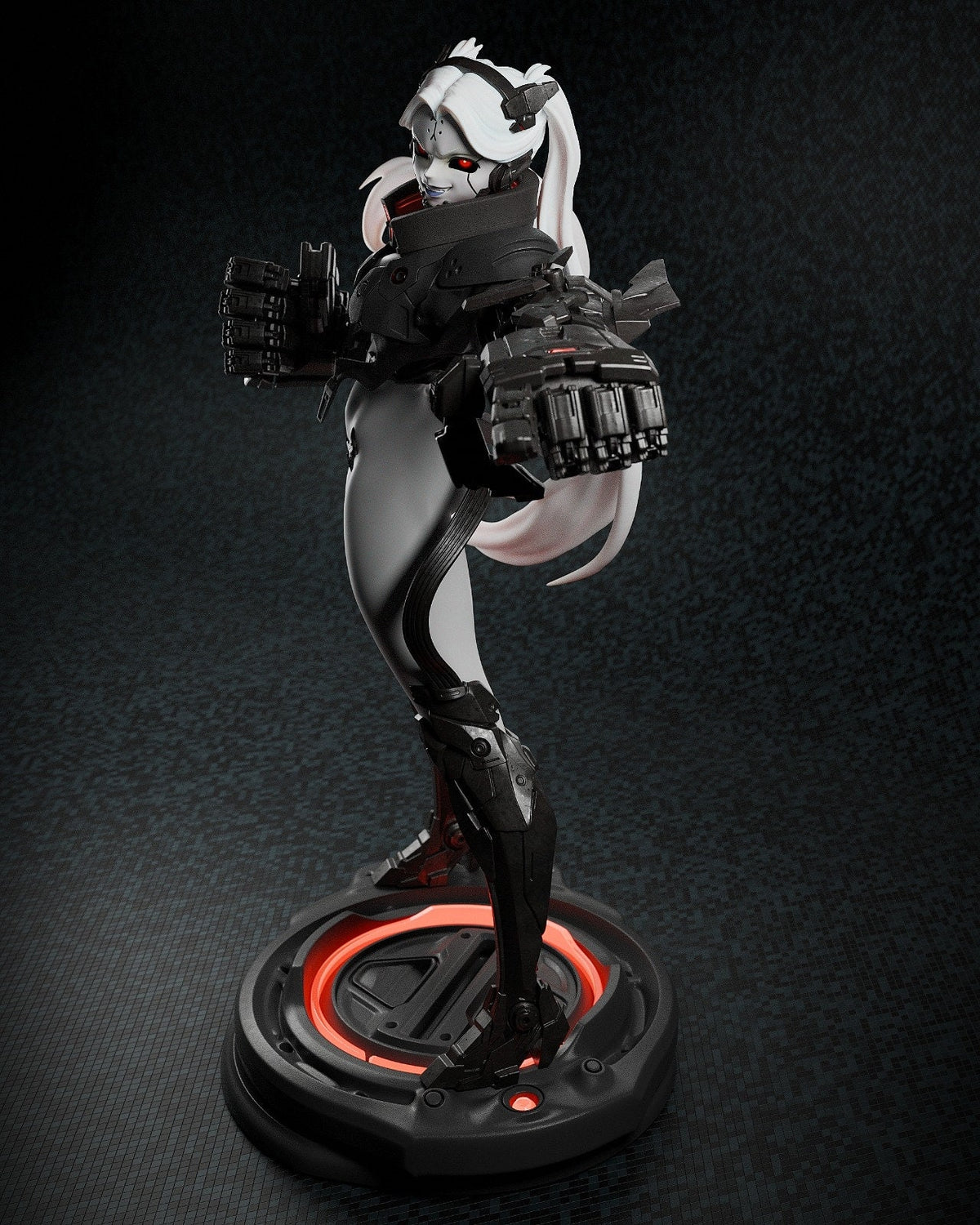 Rebecca Smasher Style Cyberpunk Anime Unpainted Resin Garage Kit (1/6-1/12)