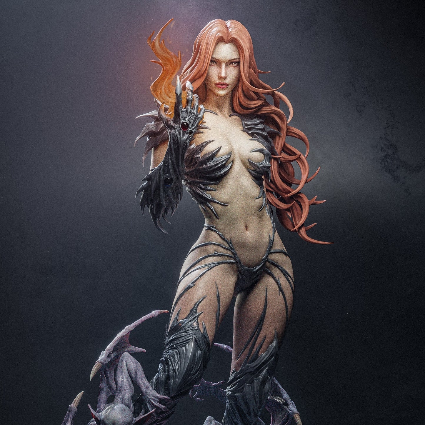 Sara Pezzini style Witch Wielder Girl resin kit – Unpainted 3D Printed Model kit