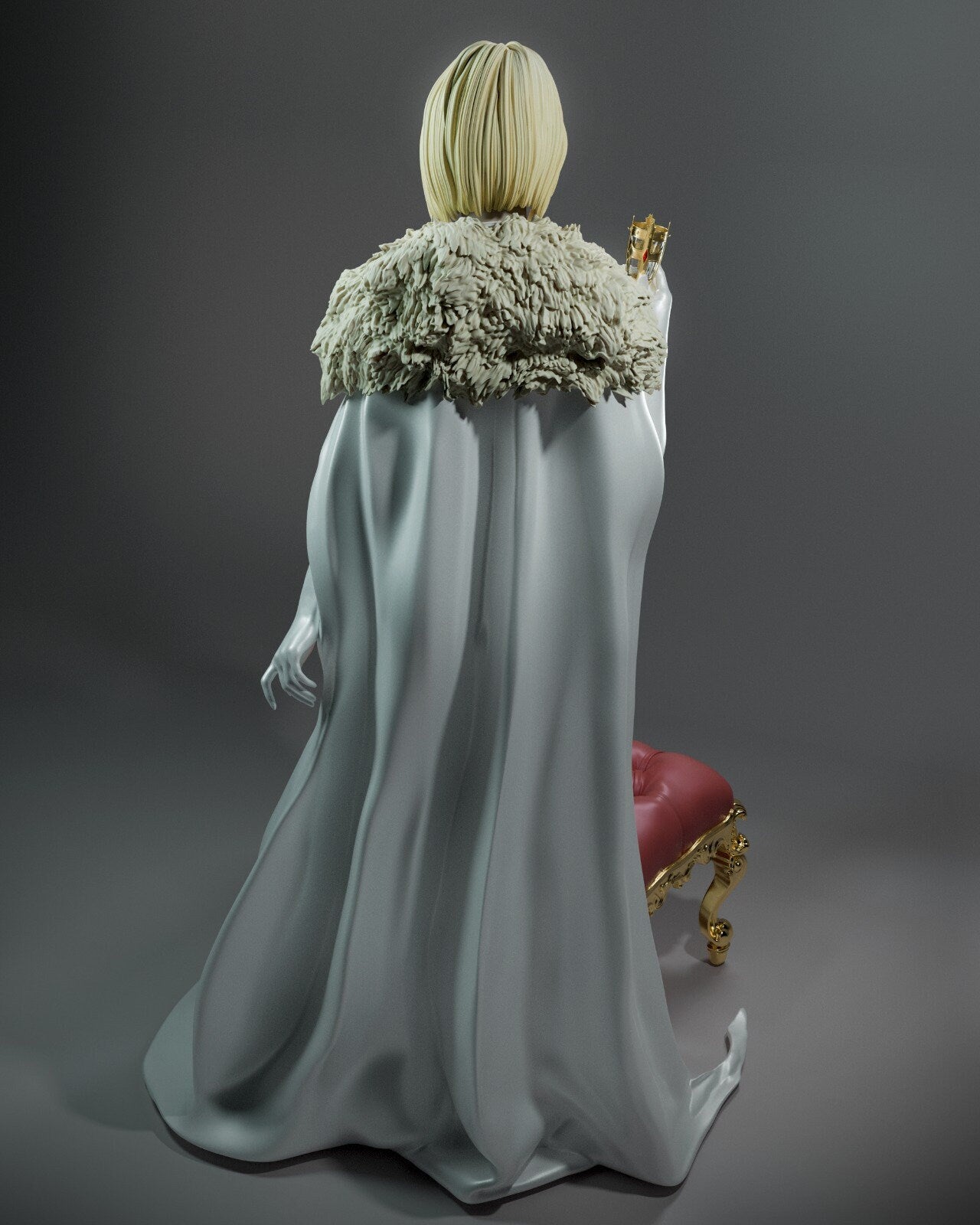 Emma Frost style Diamond Psychic Girl resin kit – Unpainted 3D Printed Model kit