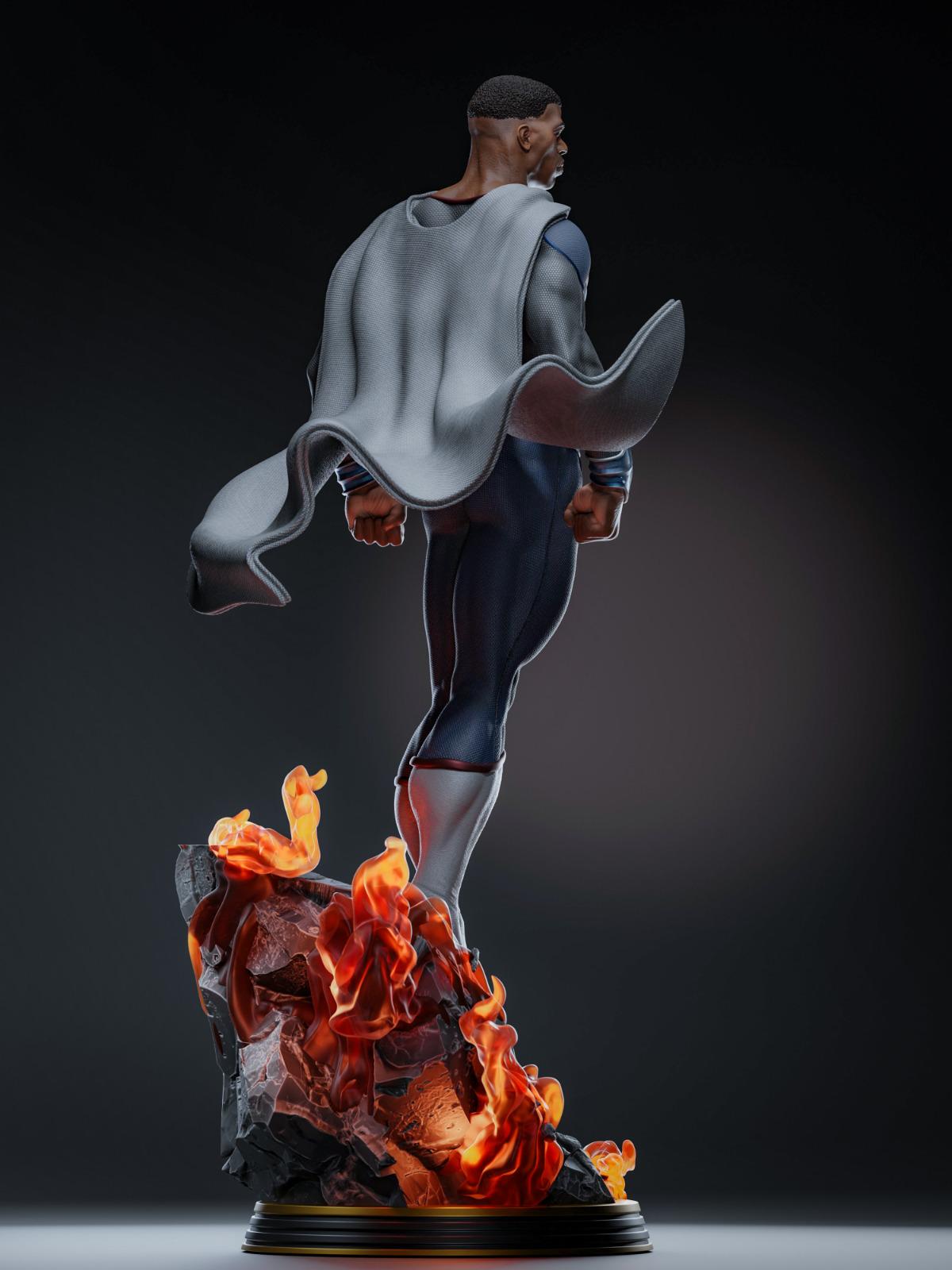 Val-Zod Style Earth 2 Superman DC Comic Unpainted Resin Garage Kit (1/6-1/12)