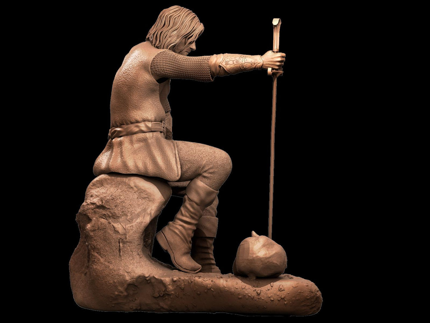 Aragorn style Forrest Ranger resin kit – Unpainted 3D Printed Model kit