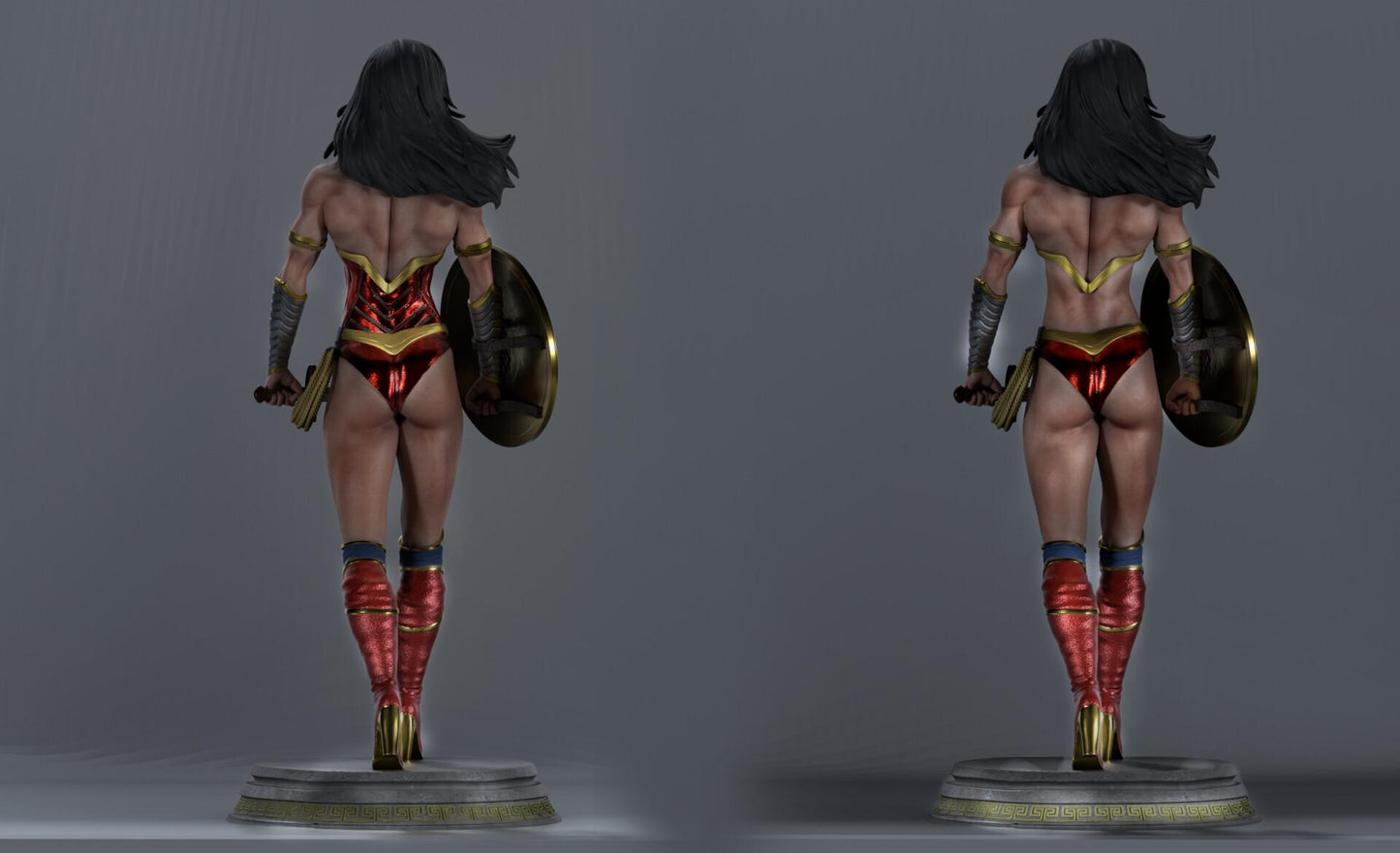 Wonder Woman style Amazonian Defender Girl resin kit – Unpainted 3D Printed Model kit