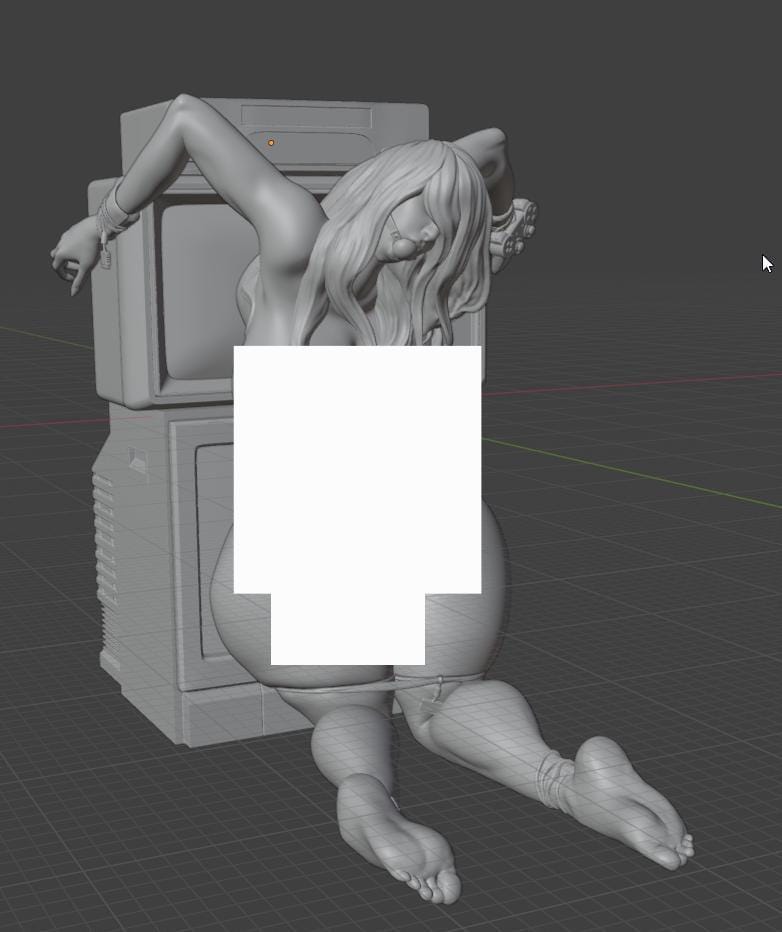 Sadako style Haunting Allure Girl resin kit – Unpainted 3D Printed Model kit