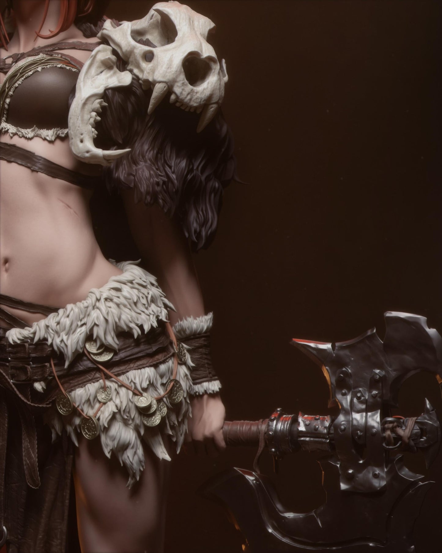 Barbarian Queen resin kit – Unpainted 3D Printed Model kit