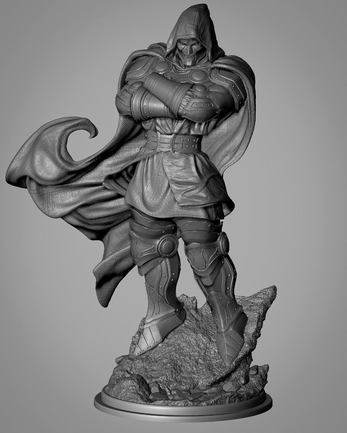 Dr Doom Style Fantastic Four Marvel Unpainted Resin Garage Model Kit (1/6-1/12)