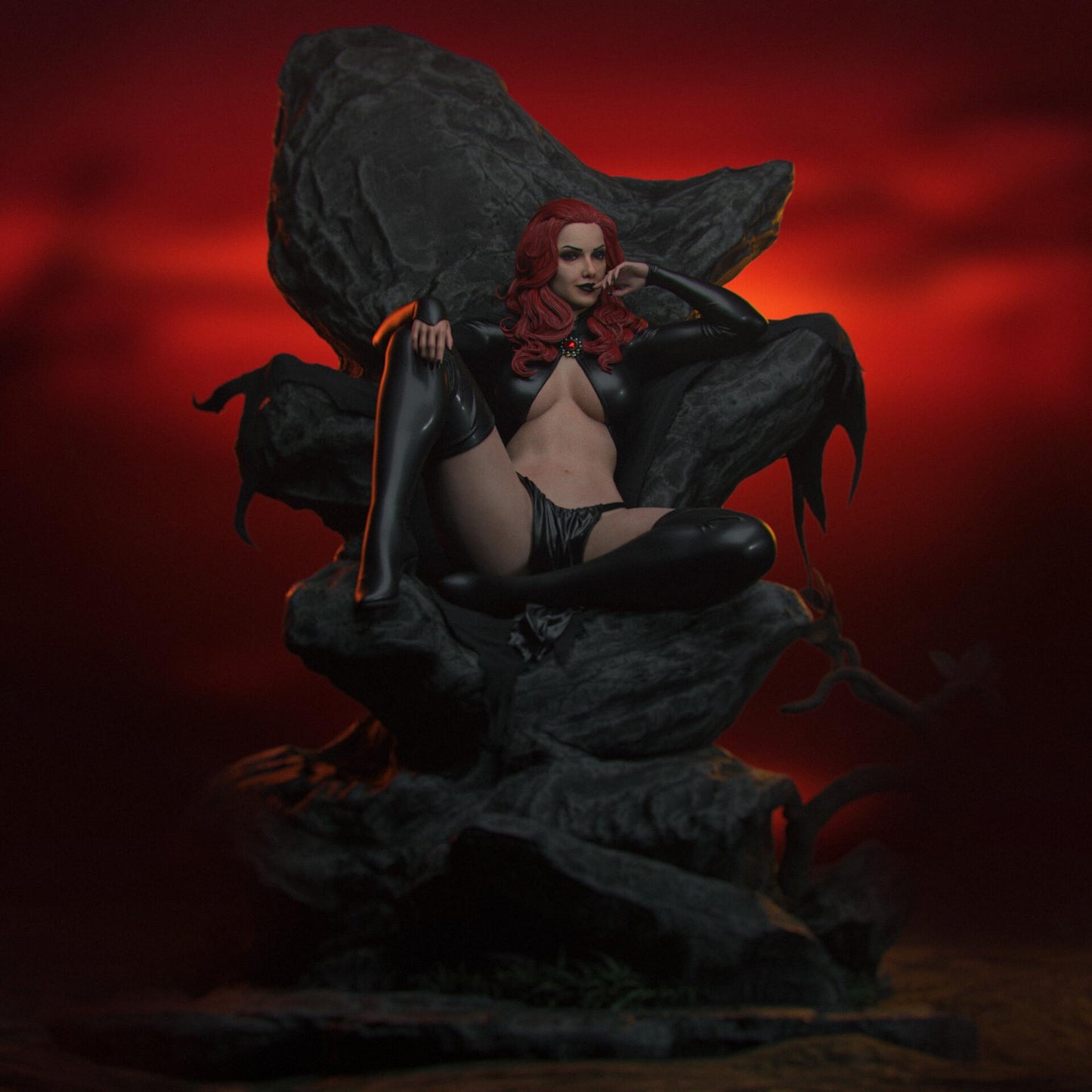 Madelyn Pryor style Inferno Queen Girl resin kit – Unpainted 3D Printed Model kit