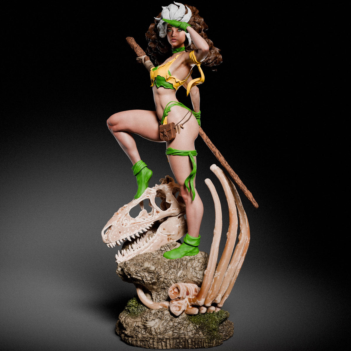 Savage Rogue Style X-Men Marvel Unpainted Resin Garage Model Kit (1/6-1/12)