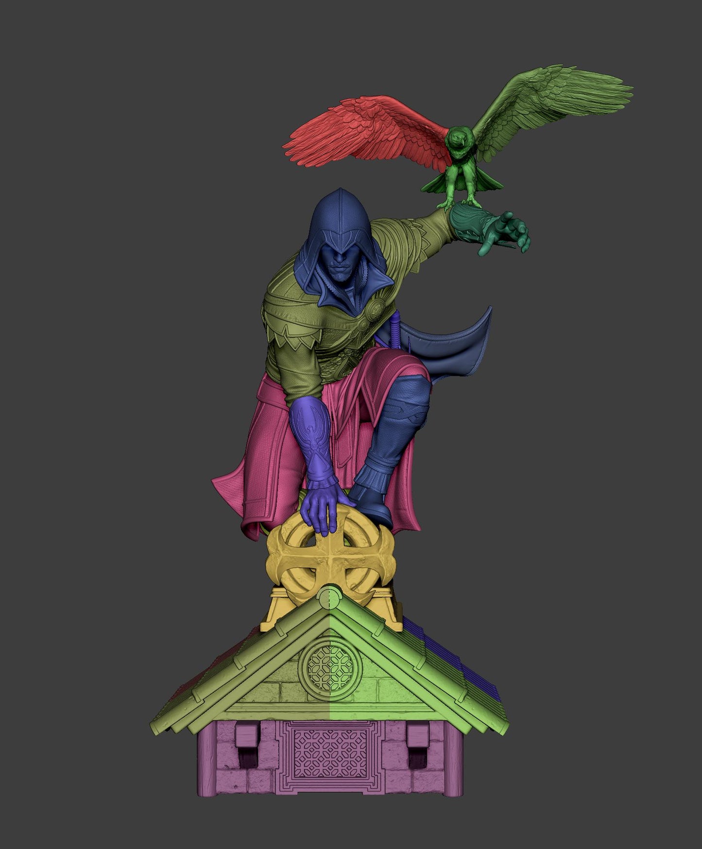 Ezio Auditore style Hidden Blade Assassin resin kit – Unpainted 3D Printed Model kit