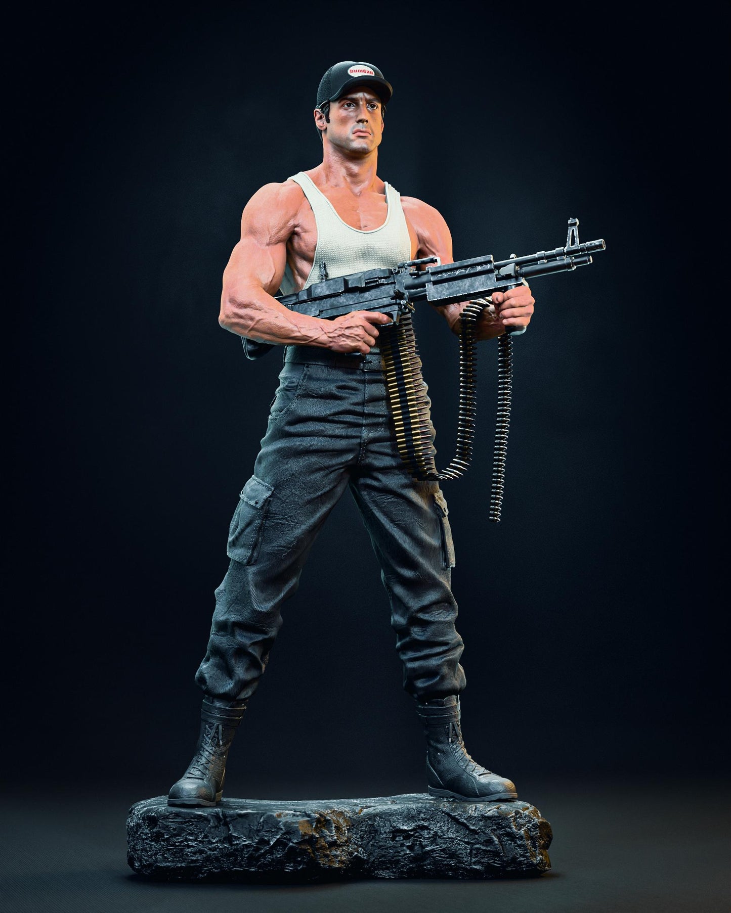 Rambo style Jungle Fury Warrior resin kit – Unpainted 3D Printed Model kit