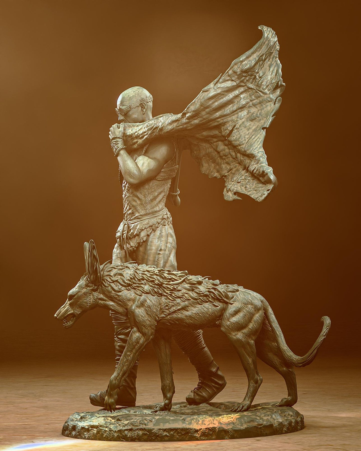 Riddick style Fury Outcast resin kit – Unpainted 3D Printed Model kit