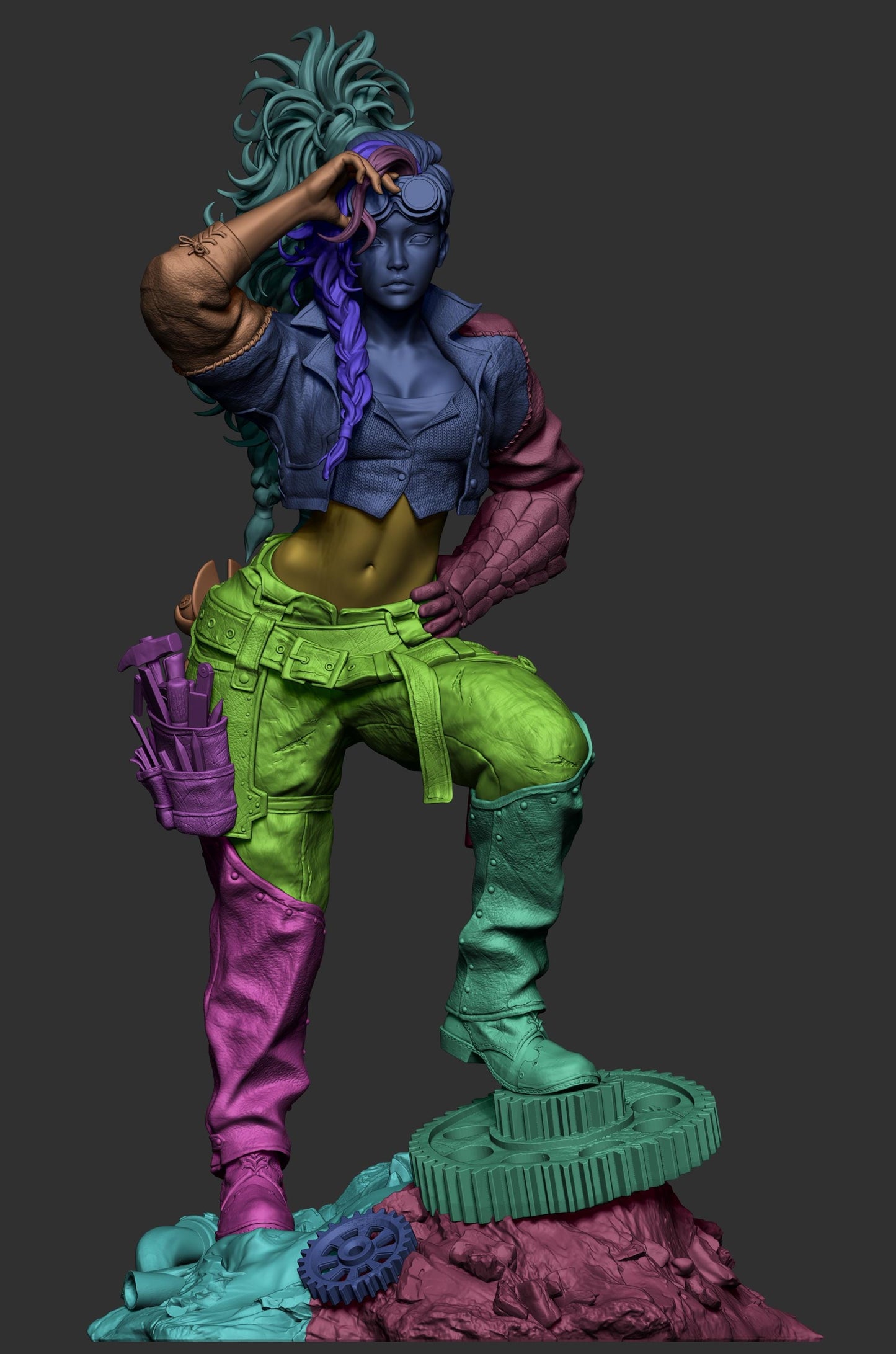 Gemma style Monster Slayer resin kit – Unpainted 3D Printed Model kit