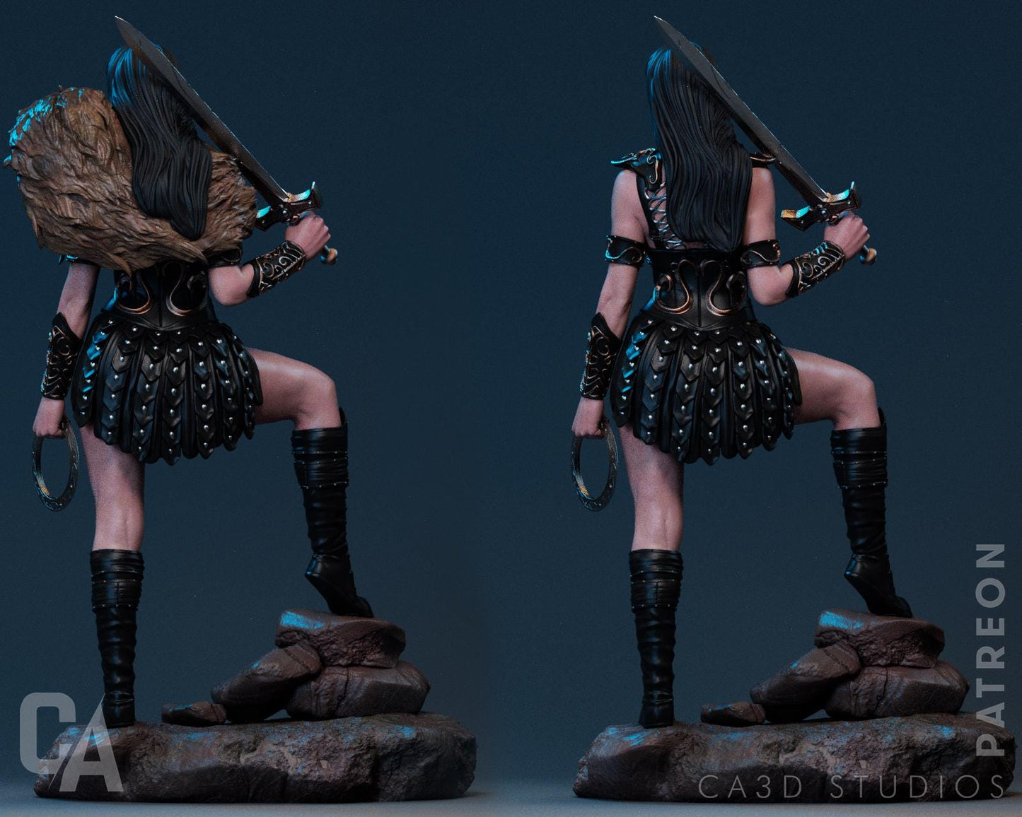Xena Warrior Princess style Girl resin kit – Unpainted 3D Printed Model kit