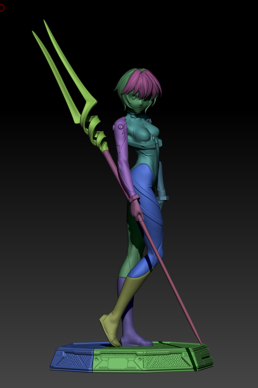 Rei Ayanami style resin kit – Unpainted 3D Printed Model kit