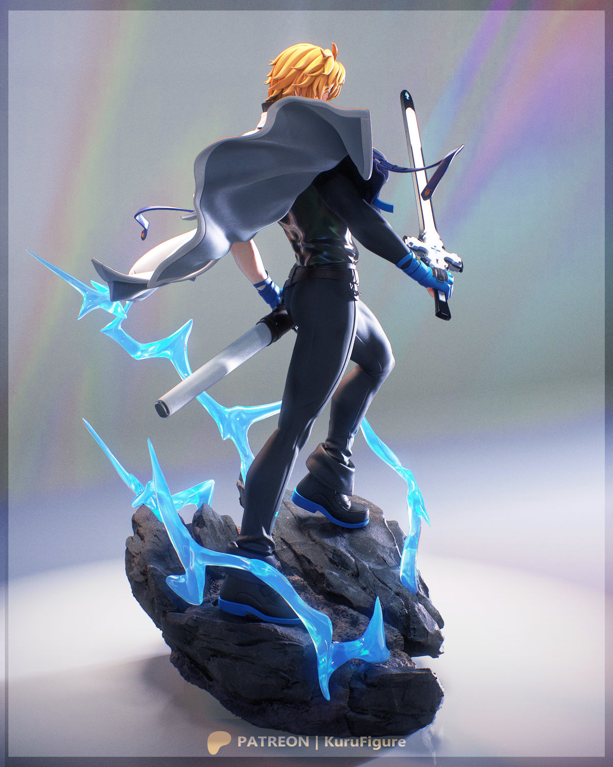 Ky Kiske Style Guilty Gear Unpainted Resin Garage Kit (1/6-1/12)