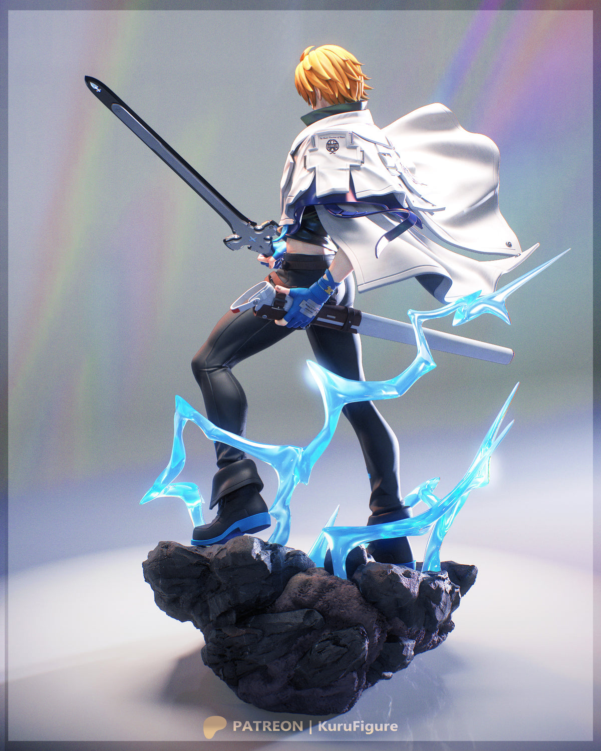 Ky Kiske Style Guilty Gear Unpainted Resin Garage Kit (1/6-1/12)