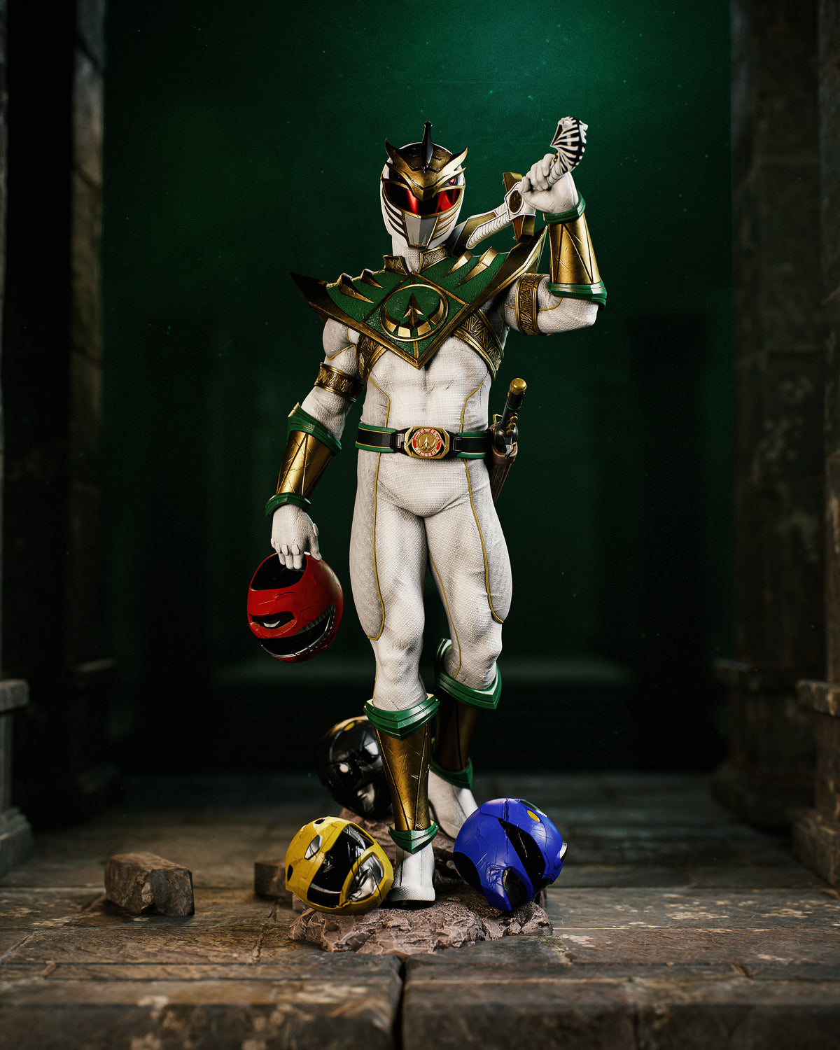 Lord Drakkon Style Power Rangers Villain Unpainted Resin Garage Kit (1/6-1/12)