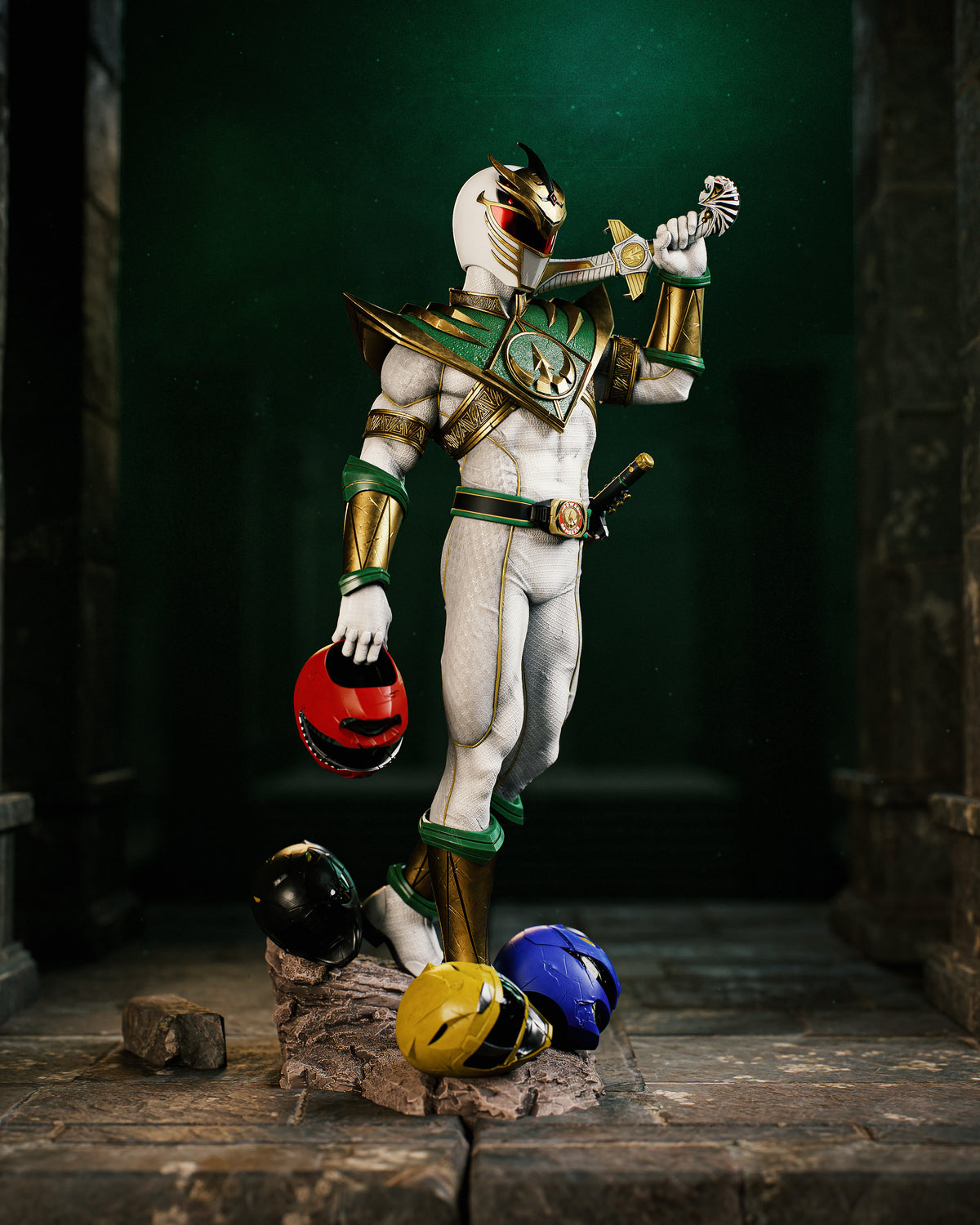Lord Drakkon Style Power Rangers Villain Unpainted Resin Garage Kit (1/6-1/12)