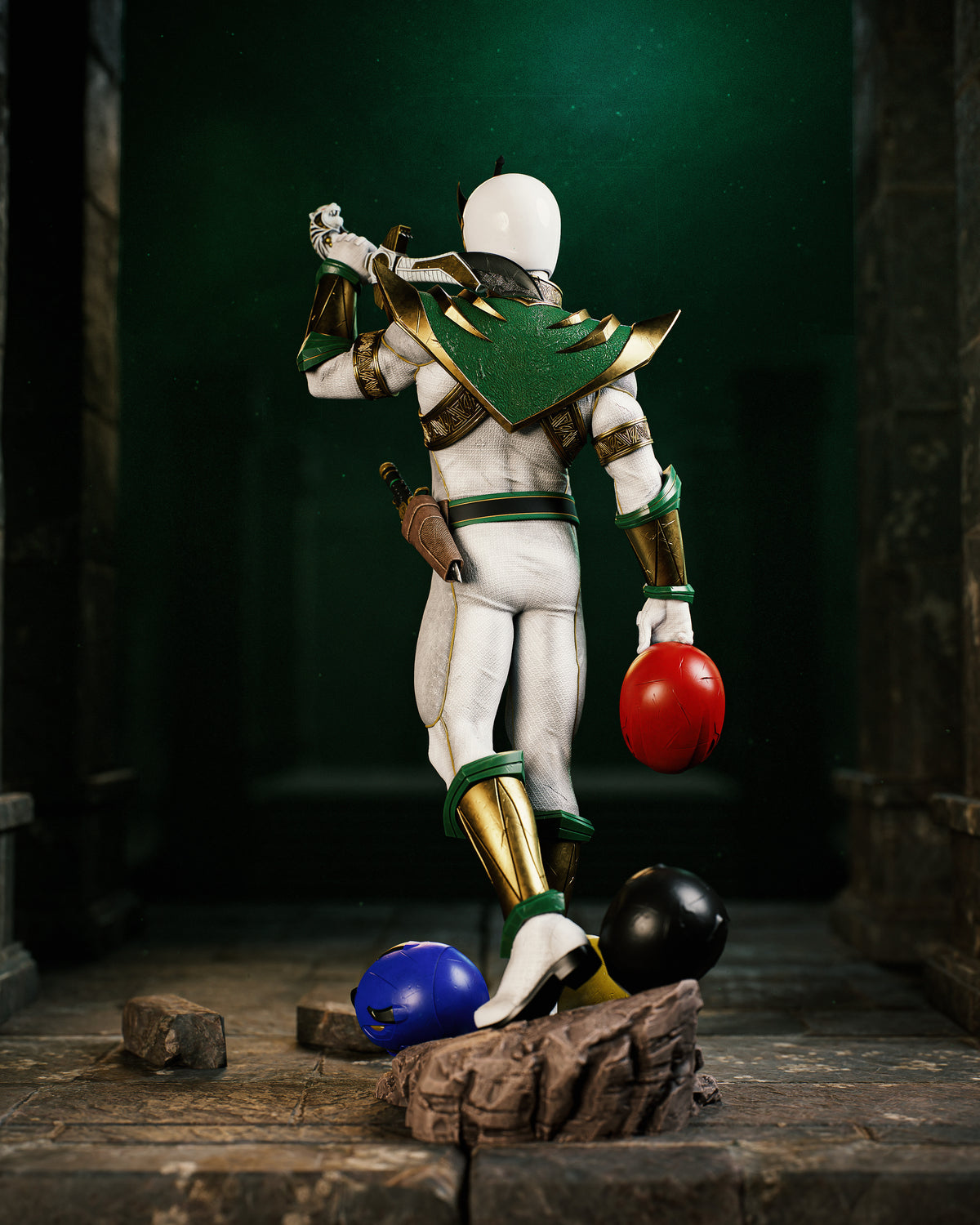 Lord Drakkon Style Power Rangers Villain Unpainted Resin Garage Kit (1/6-1/12)