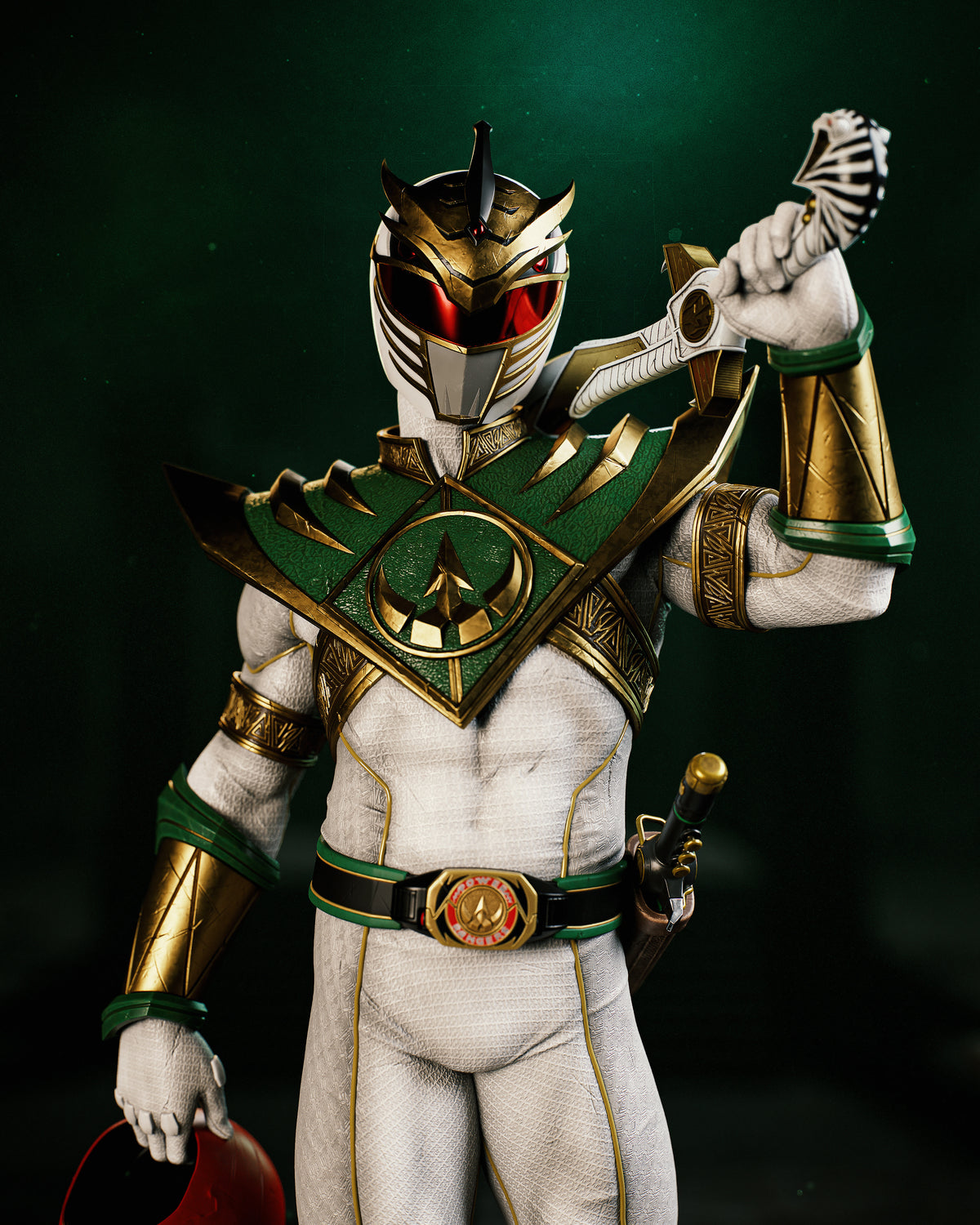 Lord Drakkon Style Power Rangers Villain Unpainted Resin Garage Kit (1/6-1/12)