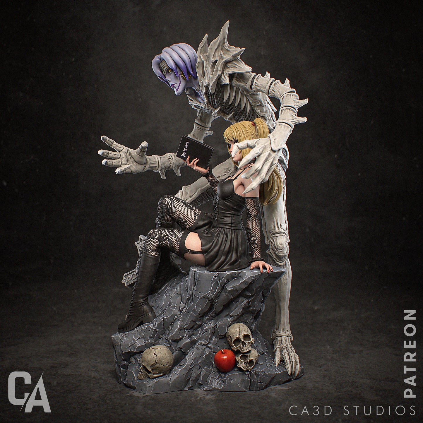 Misa Amane style Gothic Idol & Death God resin kit – Unpainted 3D Printed Model kit