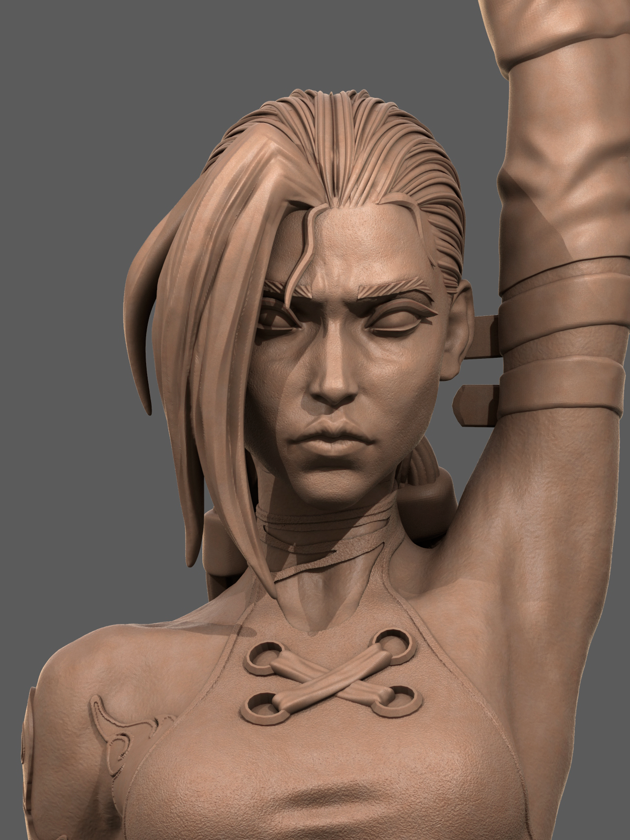 Arcane Jinx style Mad Bomber Girl resin kit – Unpainted 3D Printed Model kit