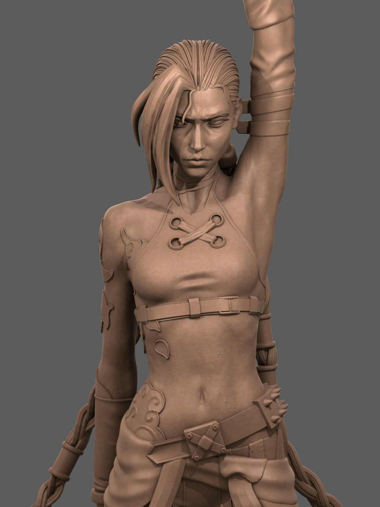 Arcane Jinx style Mad Bomber Girl resin kit – Unpainted 3D Printed Model kit