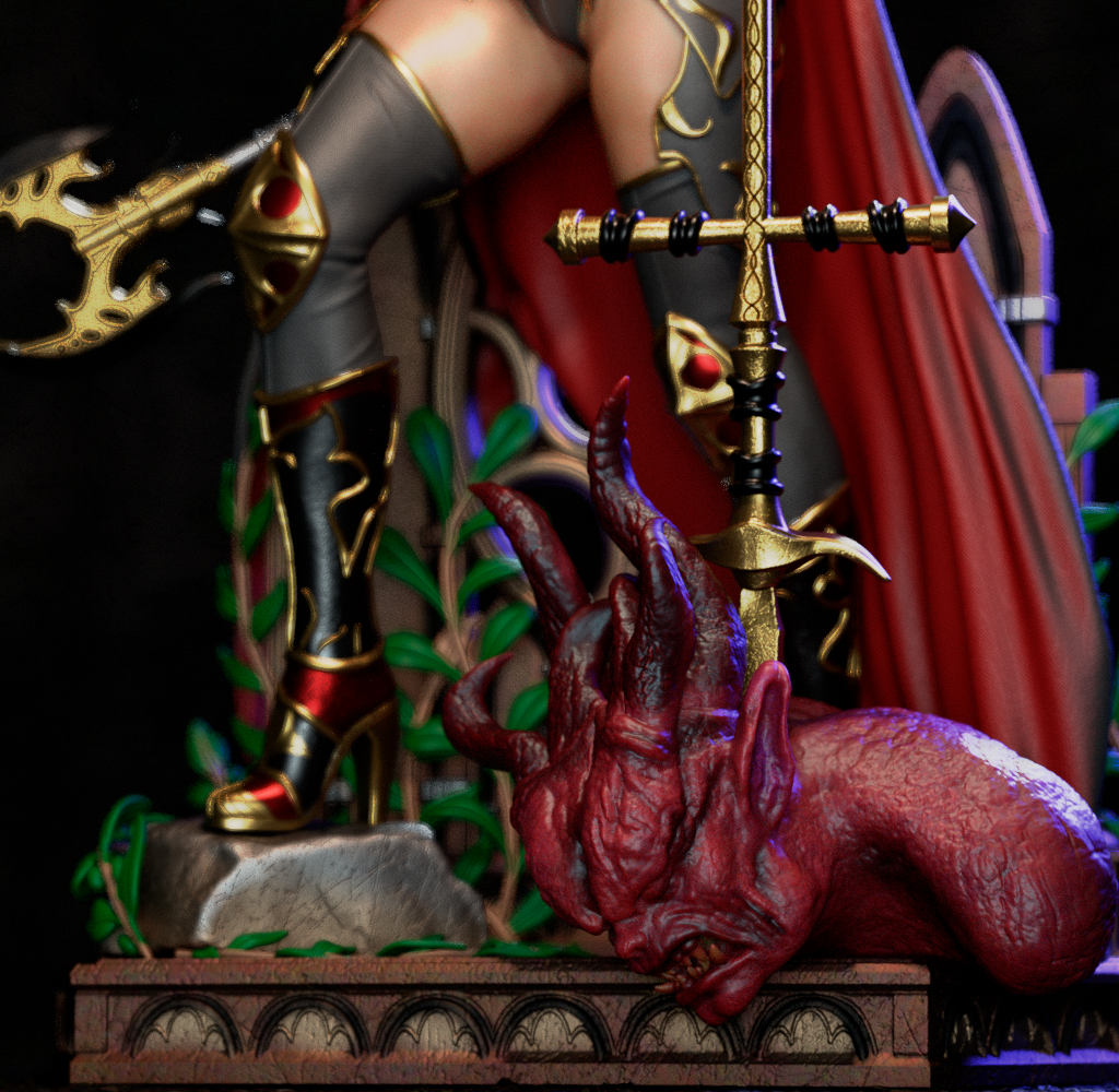 Magdalena Style Comic Heroine Unpainted Resin Garage Model Kit (1/6-1/12)