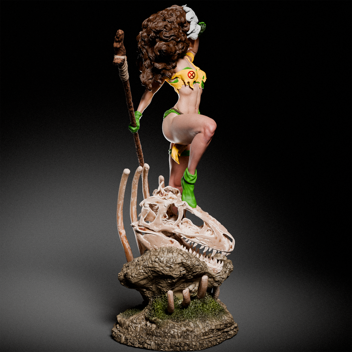 Savage Rogue Style X-Men Marvel Unpainted Resin Garage Model Kit (1/6-1/12)