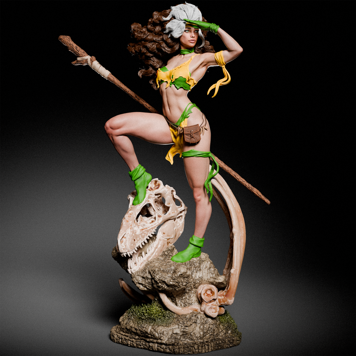 Savage Rogue Style X-Men Marvel Unpainted Resin Garage Model Kit (1/6-1/12)
