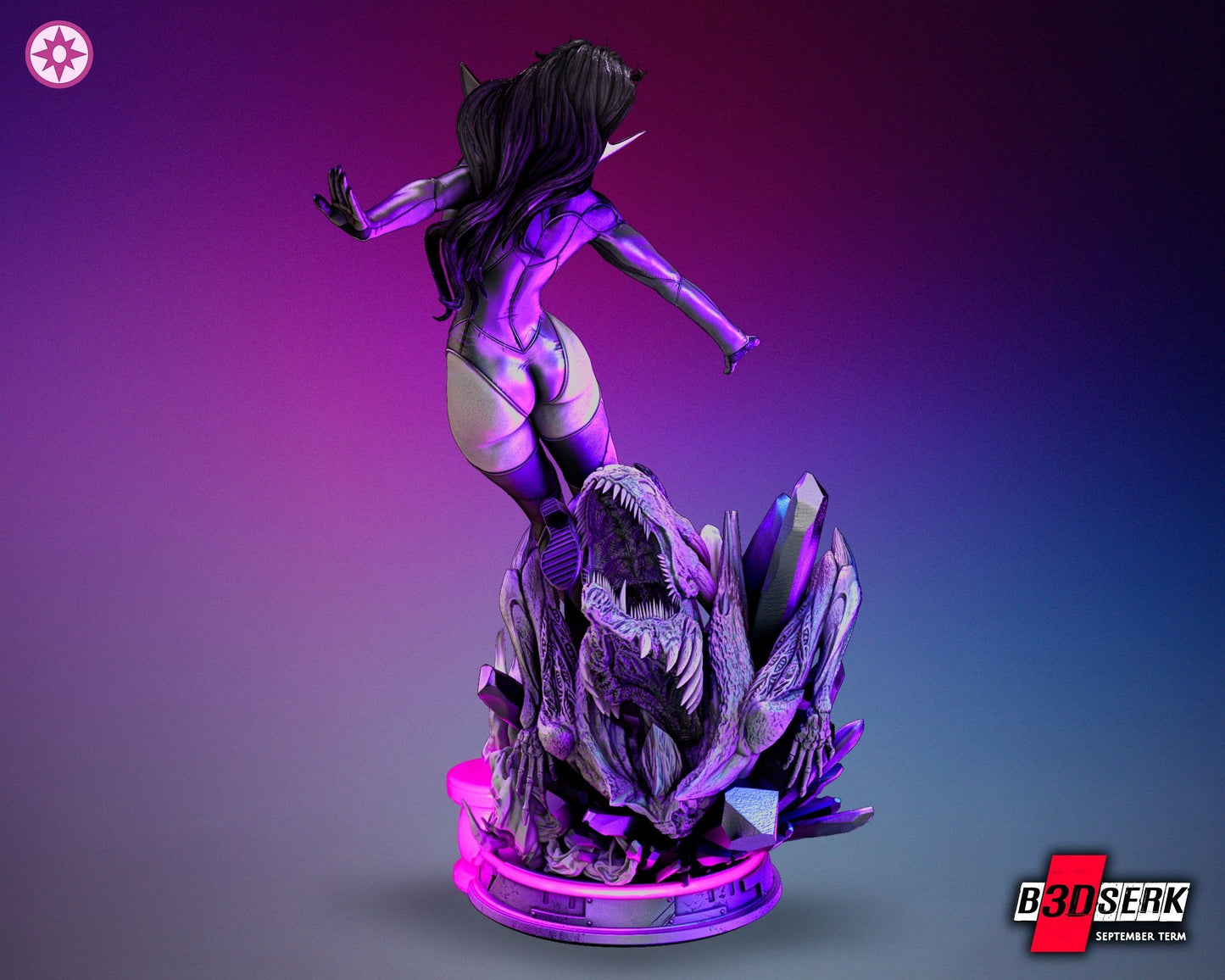 Star Sapphire energy construct detail – DIY DC Comics miniature kit