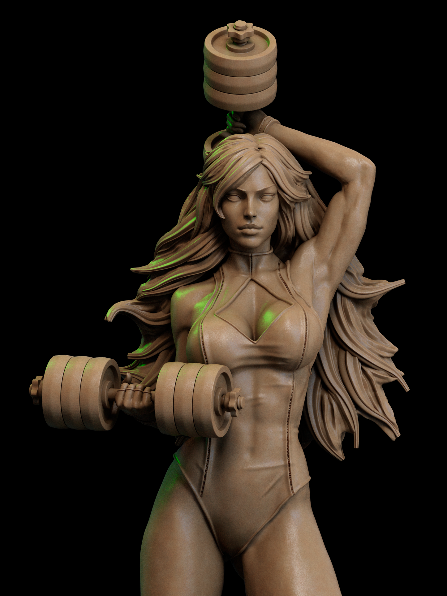 She-Hulk Style Powerlifting Heroine Resin Kit – Unpainted 3D Printed Model Kit