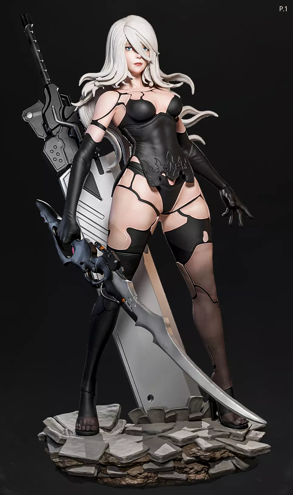 Alluring A2 Style NieR Automata Unpainted Resin Garage Model Kit (1/6-1/12)
