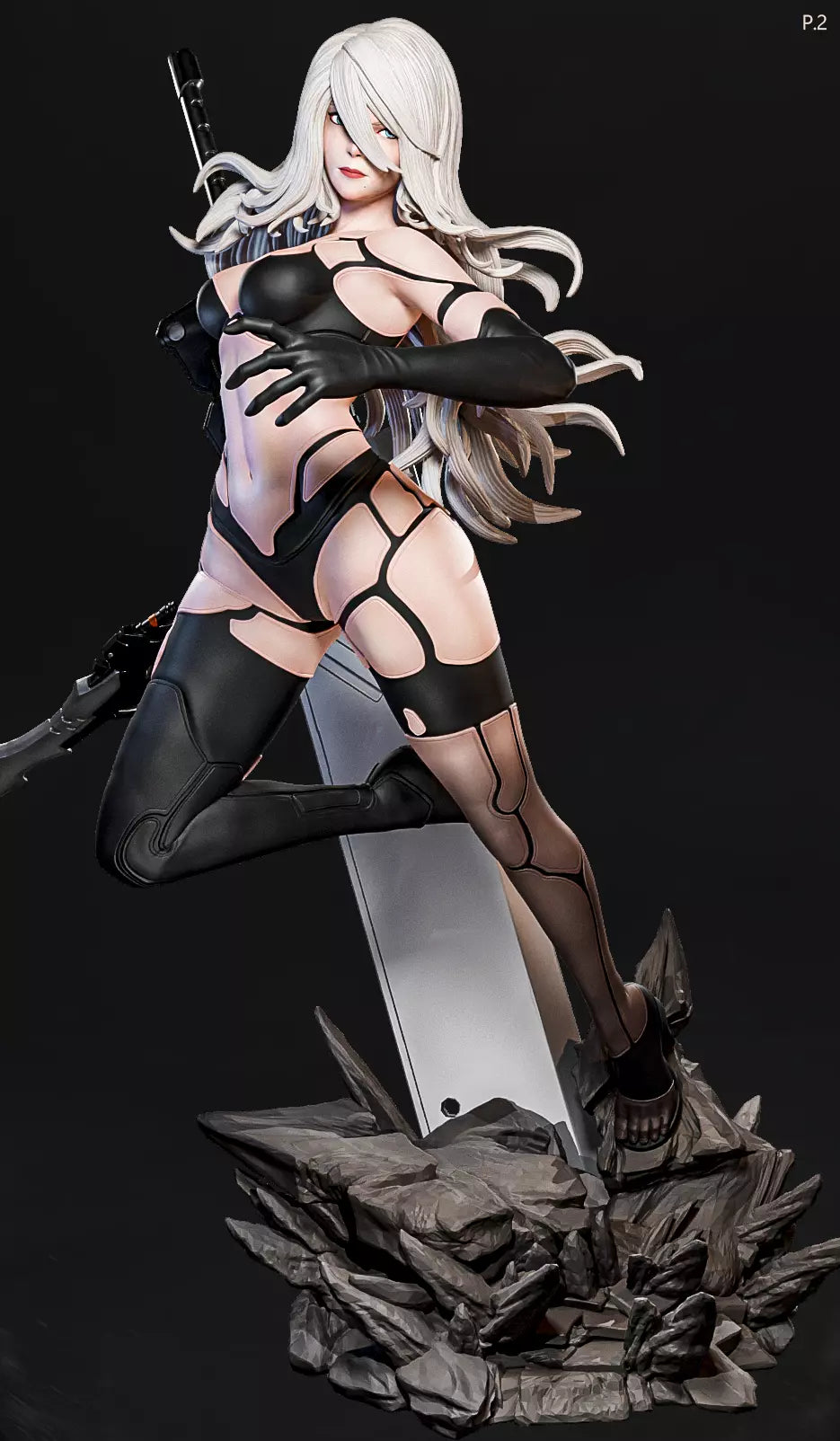 Alluring A2 Style NieR Automata Unpainted Resin Garage Model Kit (1/6-1/12)