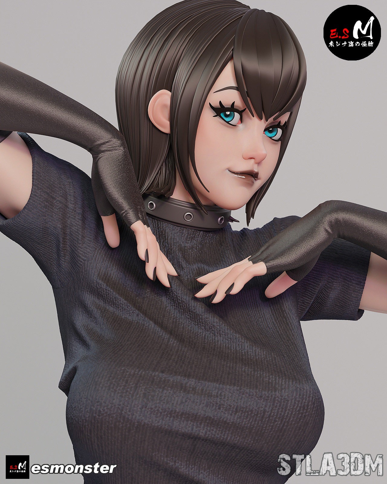 Mavis Dracula Style Hotel Transylvania Unpainted Resin Garage Kit (1/6-1/12)