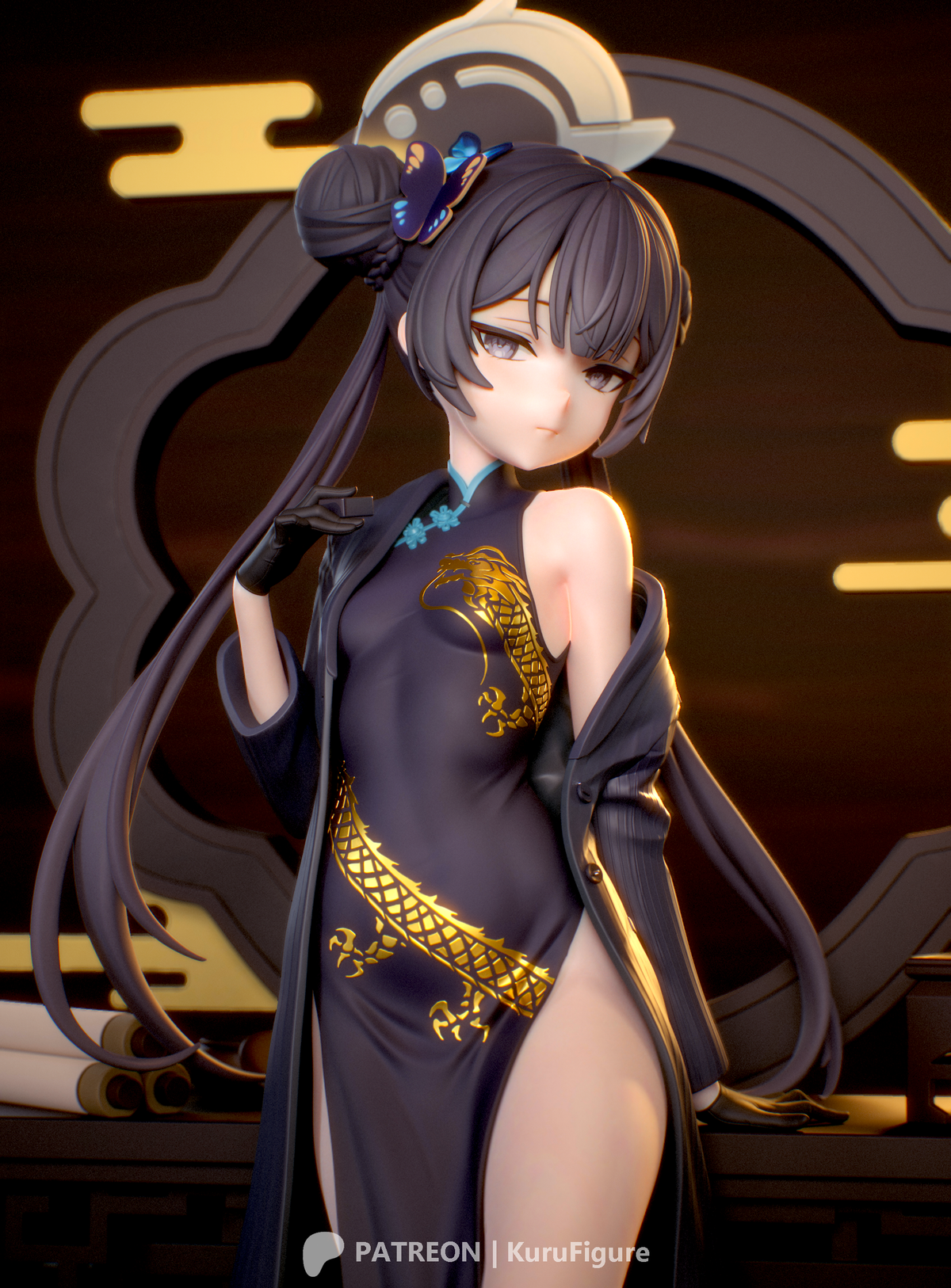 Ryuuge Kisaki Style Blue Archive Unpainted Resin Kit (1/6-1/12)