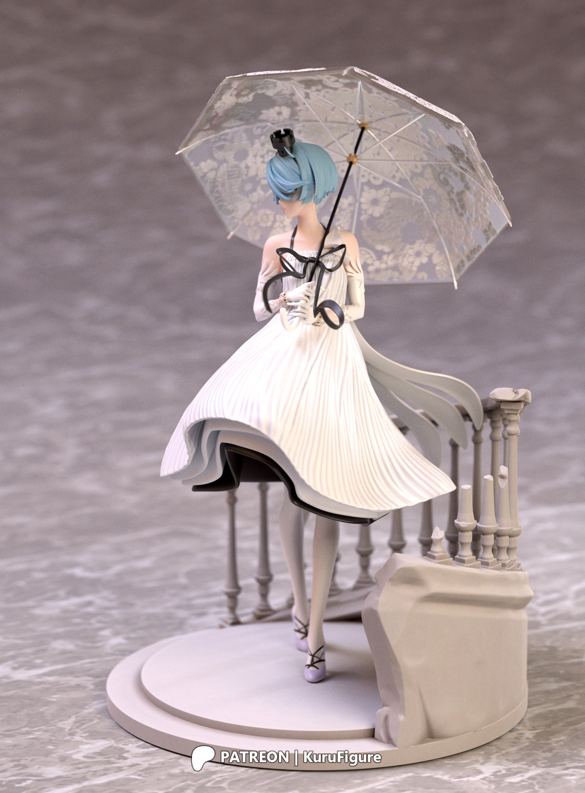 Zas M21 Style Girls Frontline Unpainted Resin Kit (1/6-1/12)